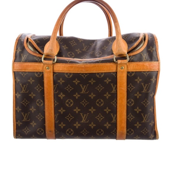 🥳WOW!!!!BOW WOW!!!LOUIS VUITTON monogram SAC CHIEN (40) TRAVEL BAG FOR YOUR PET. - Picture 1 of 13